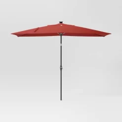 10'x6' Rectangular Solar Market Patio Umbrella - Black Pole - Threshold™ 15 10'x6' Rectangular Solar Market Patio Umbrella - Black Pole - Threshold™ -Home Decor Store GUEST dd4e4665 468b 42bf a1cd 1873fd643d0c