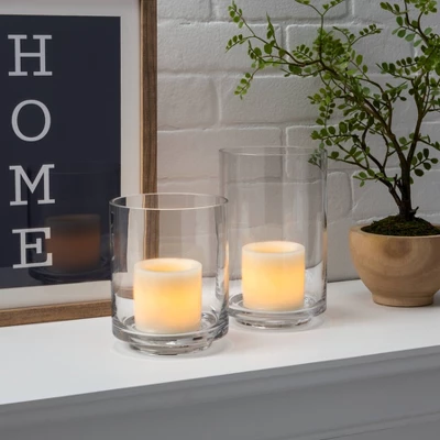 2pk 3" X 3" LED Flameless Black Wick Candle Cream - Threshold™ 1 2pk 3" X 3" LED Flameless Black Wick Candle Cream - Threshold™