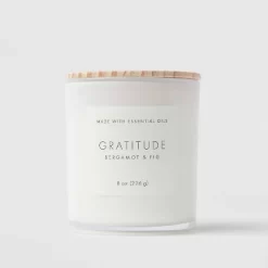 Wood Lidded Glass Wellness Grateful Candle - Threshold™ -Home Decor Store GUEST e2abc33a 046c 4c28 b14d 927a818b1602