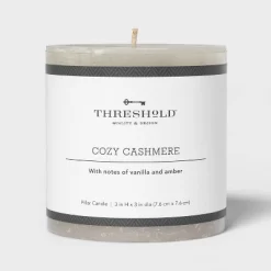 Pillar Cozy Cashmere Candle Gray - Threshold™ 6 Pillar Cozy Cashmere Candle Gray - Threshold™ -Home Decor Store GUEST e371f3c2 a1fd 4c92 99cc 30f71f36c32c
