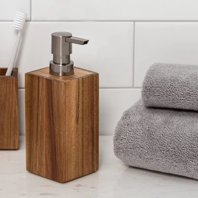 Medium Acacia Soap Pump Natural - Threshold™ 1 Medium Acacia Soap Pump Natural - Threshold™