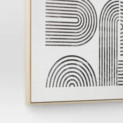 45" X 55" Line Art I Framed Kraft Wall Canvas - Threshold™ -Home Decor Store GUEST e4499747 11ac 48ec bdf9 19d39f85fafe