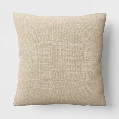 Textured Linen Striped Throw Pillow Neutral - Threshold™ 4 Textured Linen Striped Throw Pillow Neutral - Threshold™ - Image 4