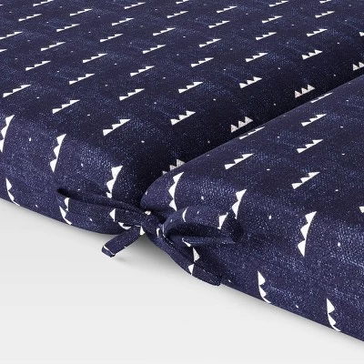 Arete Outdoor Chair Cushion Navy - Threshold™ 2 Arete Outdoor Chair Cushion Navy - Threshold™ - Image 2