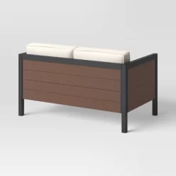 Bryant 2pc Faux Wood Patio Loveseat & Coffee Table - Gray/Natural - Threshold™ -Home Decor Store GUEST e7ed45fd b978 4207 ae3a e5295e23db39