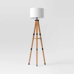 Tripod Floor Lamp With Shelf Brown Wood - Threshold™ -Home Decor Store GUEST ea3ba26a 585d 476c be10 3b33e5b59195