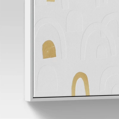 16" X 20" Rainbow Framed Wall Canvas Gold - Threshold™ 3 16" X 20" Rainbow Framed Wall Canvas Gold - Threshold™ - Image 3