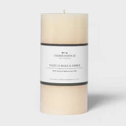 Pillar Vanilla Bean And Amber Candle - Threshold™ -Home Decor Store GUEST f0fb149d a7fe 4d80 a1f4 26fca408bd81