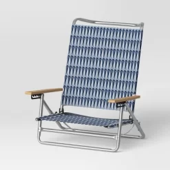 5 Position Beach Chair With Aluminum Frame & Wood Arms - Threshold™ -Home Decor Store GUEST f0ffb973 9fe5 4b27 a4dc 31a9ae2eef17