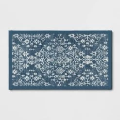 Vintage Print Comfort Rug Blue - Threshold™ -Home Decor Store GUEST f437994b 06fa 4df6 84f2 e90cb16dba7b