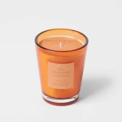 Colored Vase Glass With Dustcover Mandarin & Guava Candle Orange - Threshold™ 13 Colored Vase Glass With Dustcover Mandarin & Guava Candle Orange - Threshold™ -Home Decor Store GUEST f690da26 0feb 4a9d 8634 caaa1172c9d3