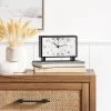 6" Rectangle Mantel Clock Black - Threshold™
