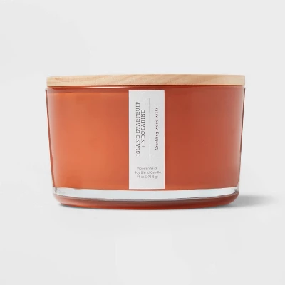 Island Starfruit And Nectarine Candle Orange - Threshold™ 4 Island Starfruit And Nectarine Candle Orange - Threshold™ - Image 4