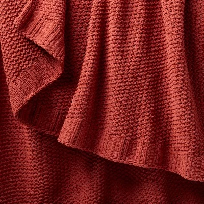 Solid Chenille Knit Throw Blanket - Threshold™ 3 Solid Chenille Knit Throw Blanket - Threshold™ - Image 3